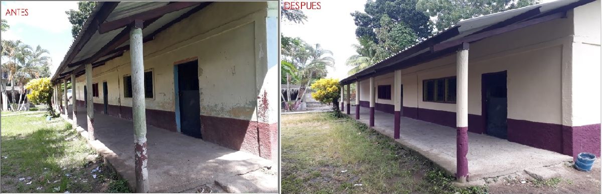 Escuela apoyada por GRUPO COINSU en las comunidades vecinas